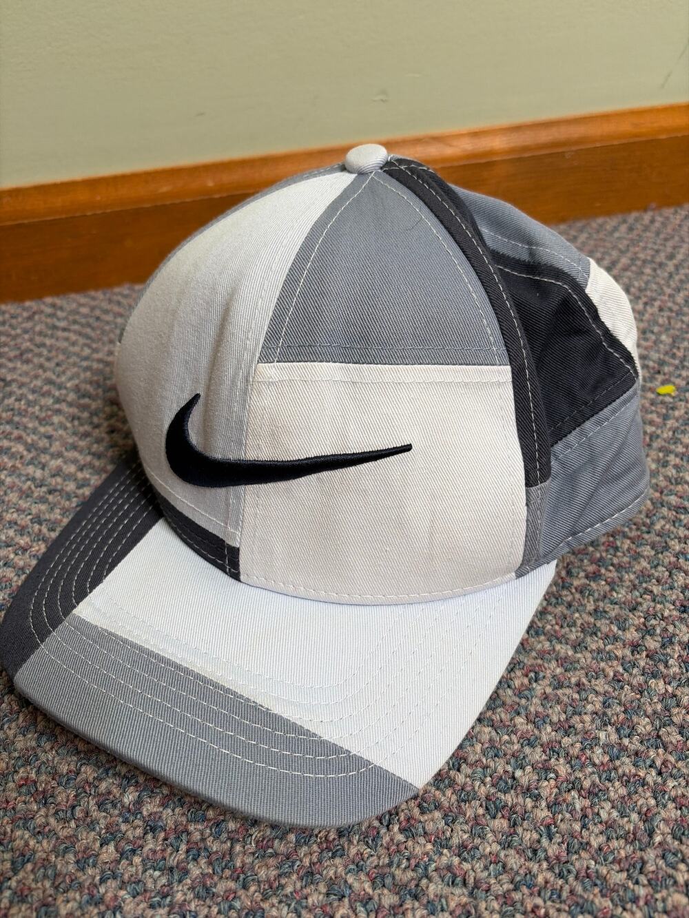 Nike Golf Classic 99 Patchwork Hat Gray White